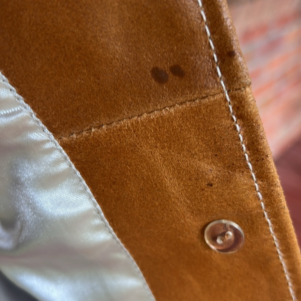 Light brown leather jacket from Wilson’s leather a size small - Picture 9 of 9